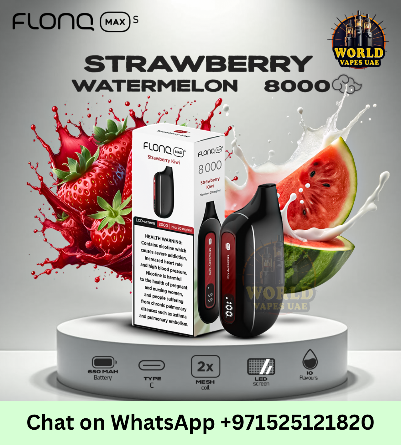 Flonq Max Strawberry Watermelon Vape Dubai