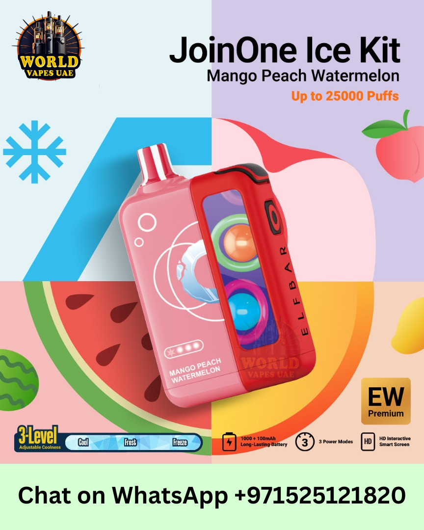 ELF BAR JoinOne Ice Kit 25000 Puffs Disposable Vape | UAE World Vapes UAE ELF BAR JoinOne Ice Kit 25000 Puffs Disposable Vape | UAE World Vapes UAE