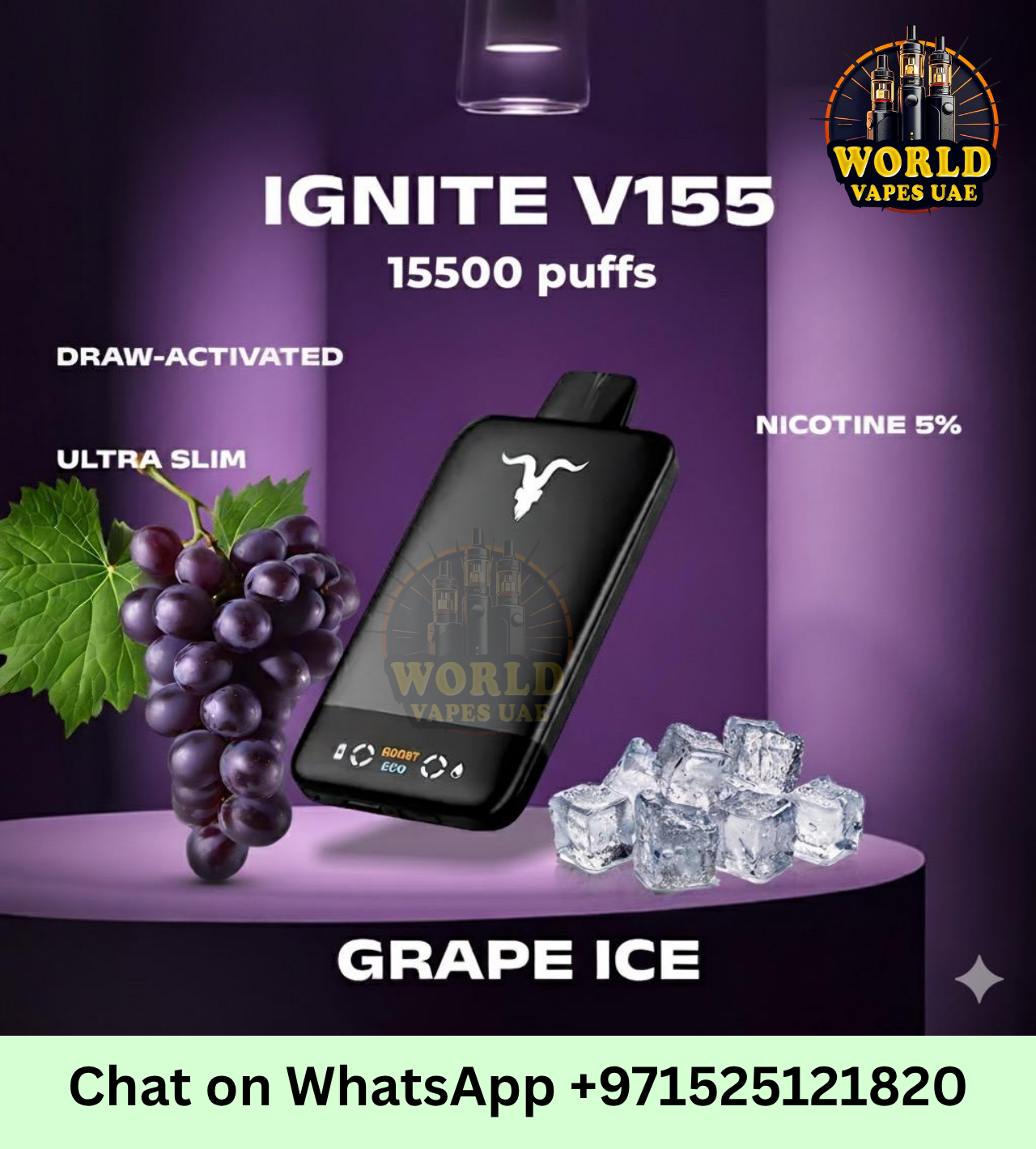 IGNITE V155 Rechargeable Disposable Vape 15,500 Puffs Dubai UAE – World Vapes
