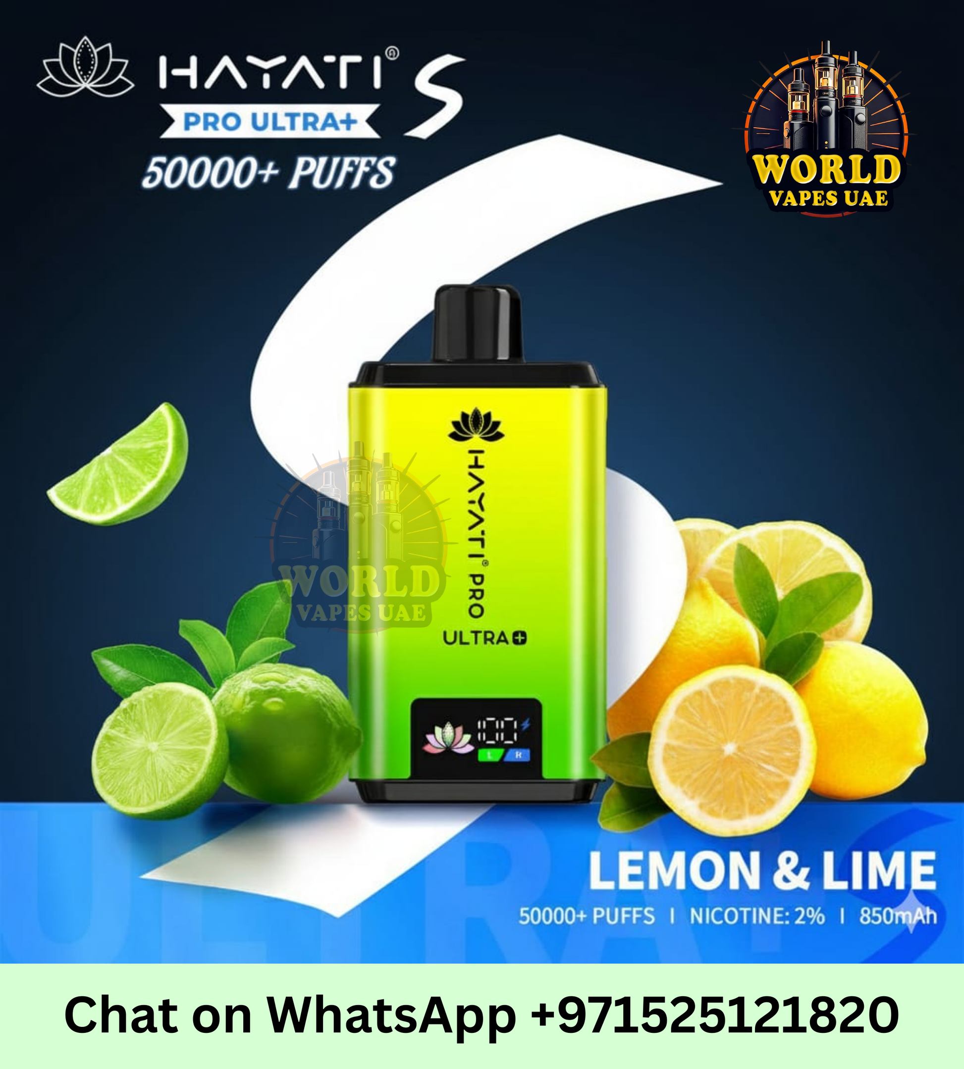 Hayati Pro Ultra Plus 50,000 Puffs Disposable Vape - 20mg Nic Salt