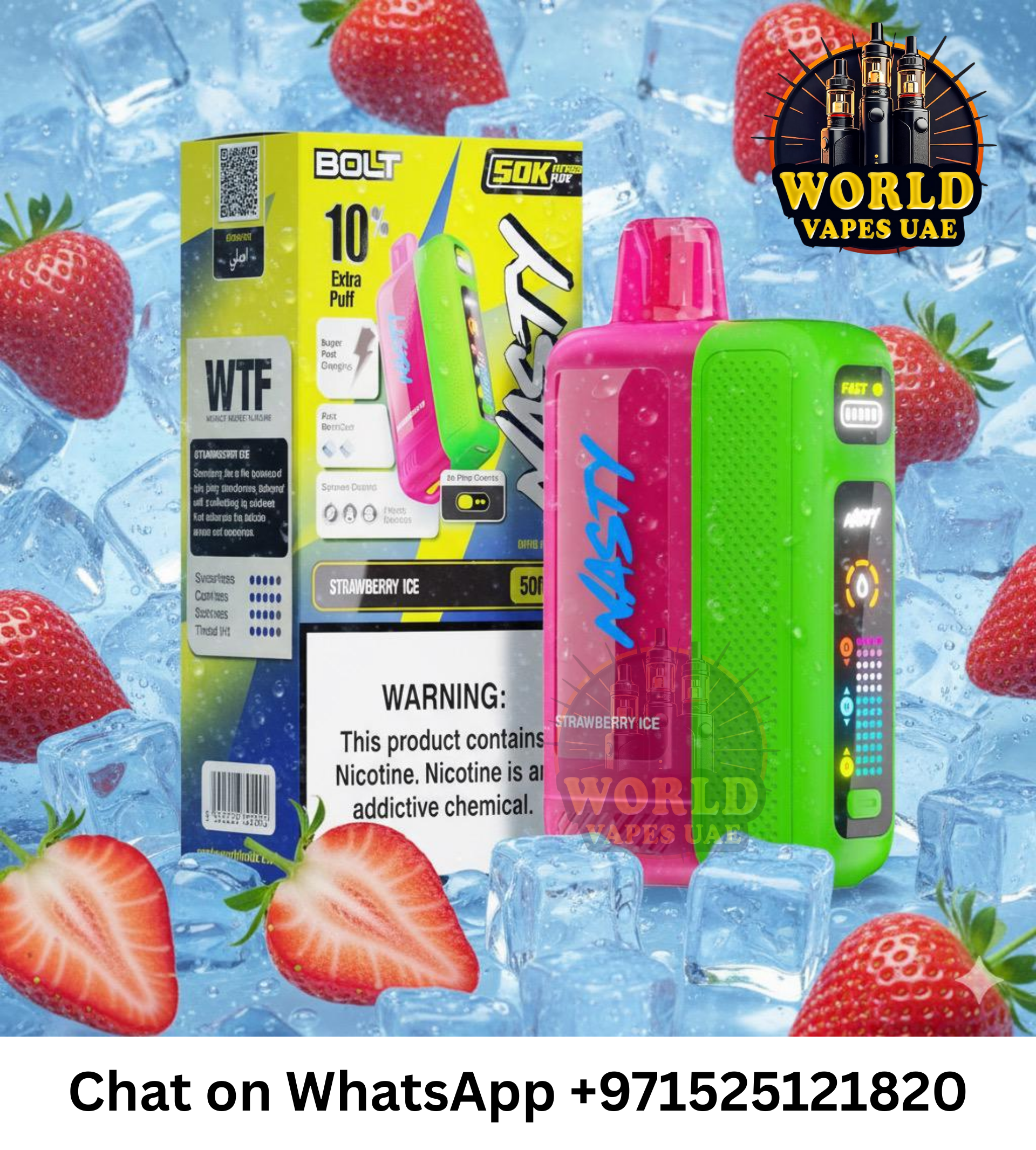 Nasty Bolt Hyperbeast 50k Puffs Disposable Vape in Dubai UAE