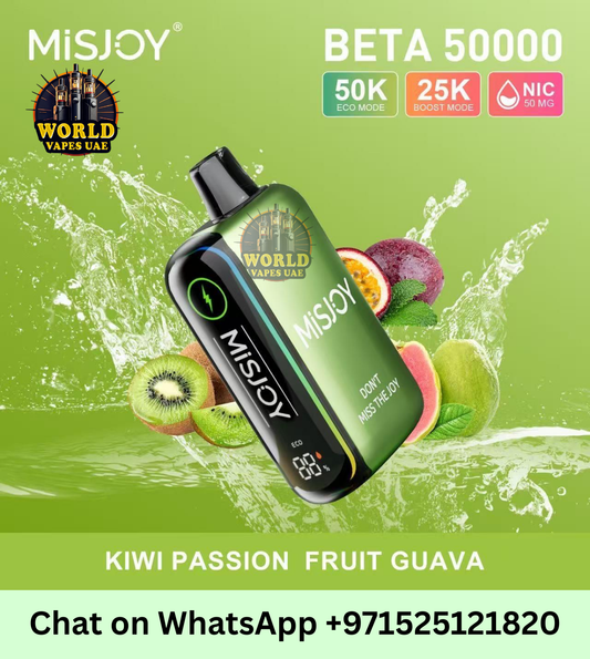 MISJOY Beta 50000 Puffs Disposable Vape 50mg Rechargeable UAE