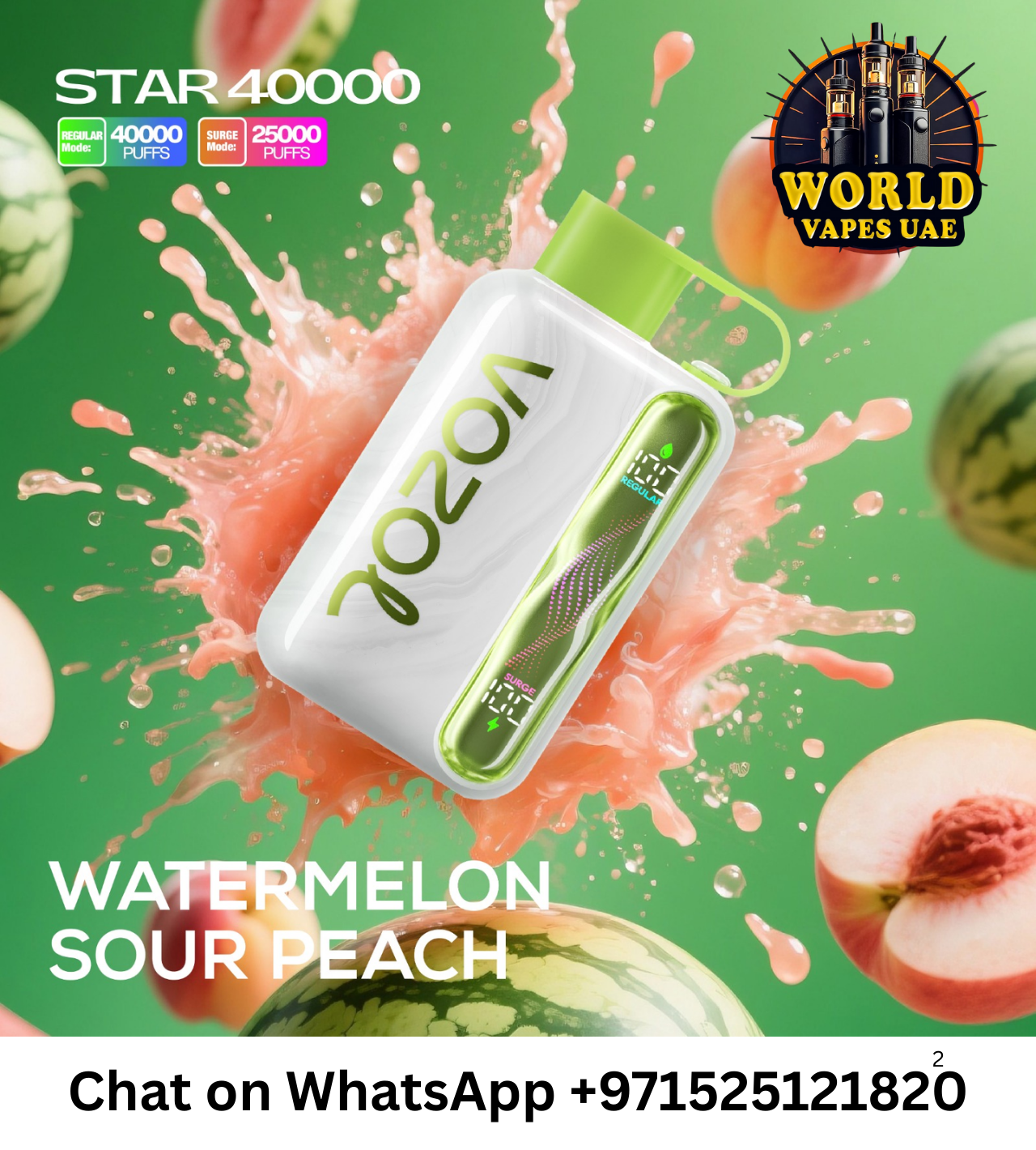 Vozol Star 40000 Puffs Disposable Vape 5% Nicotine in Dubai UAE