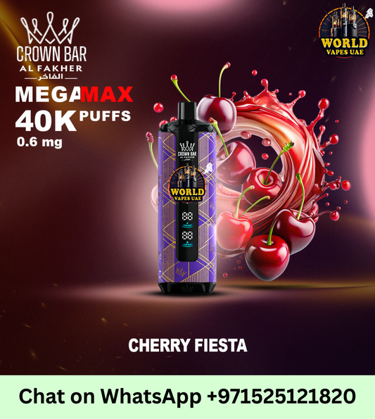 Al Fakher Crown Bar Mega Max 40K Puffs Disposable Vape – UAE