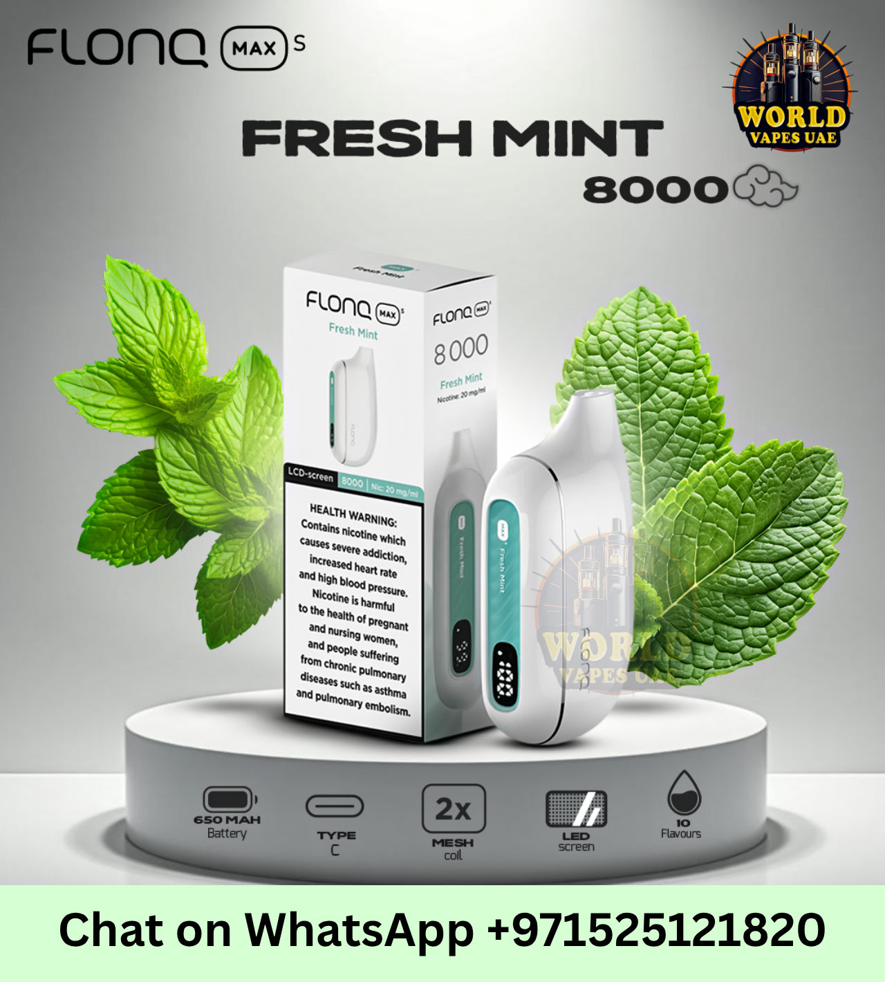 Flonq Max Fresh Mint Vape Dubai