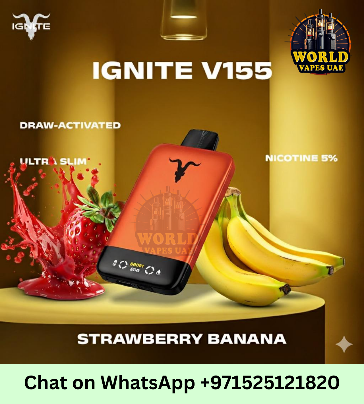 IGNITE V155 Rechargeable Disposable Vape 15,500 Puffs Dubai UAE – World Vapes
