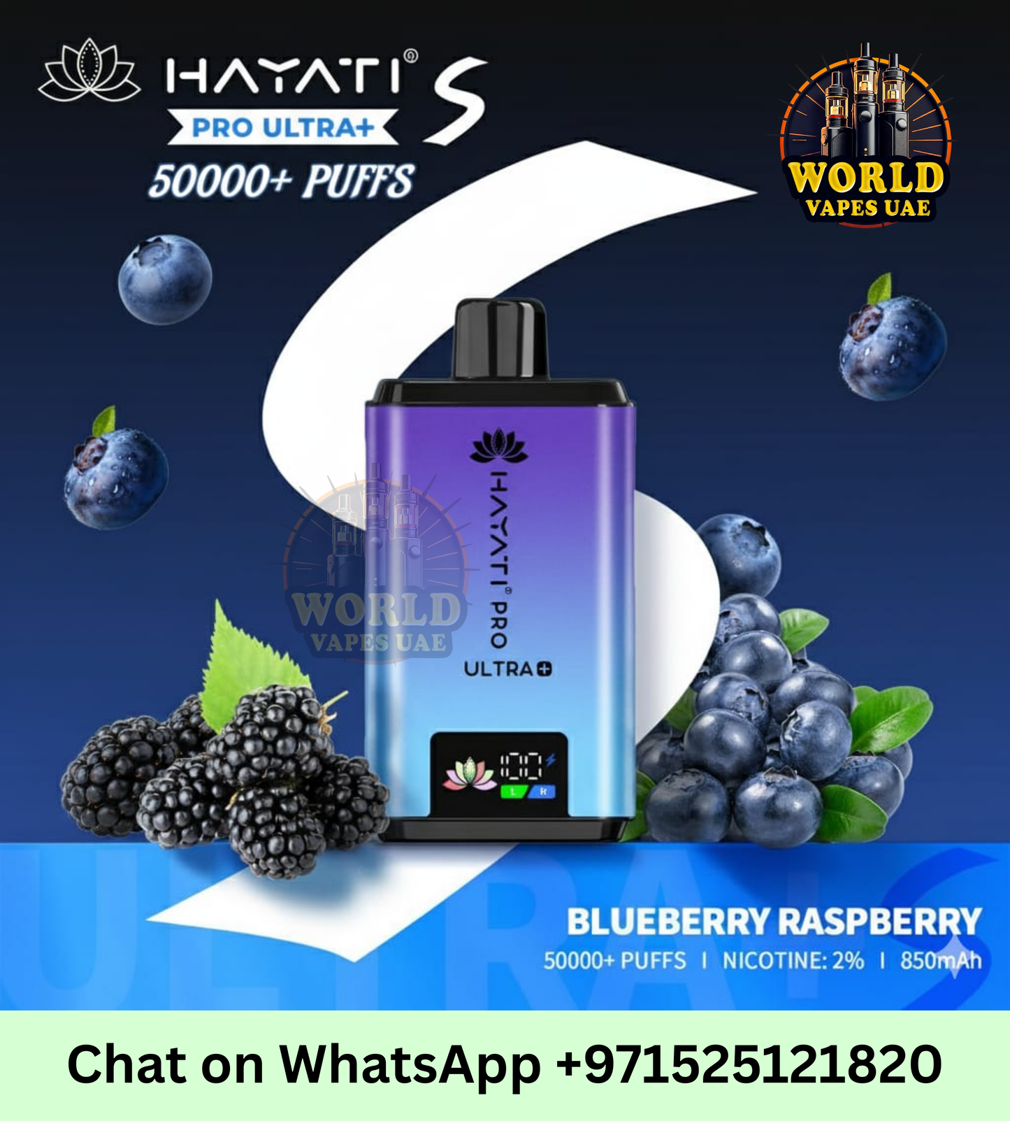 Hayati Pro Ultra Plus 50,000 Puffs Disposable Vape - 20mg Nic Salt