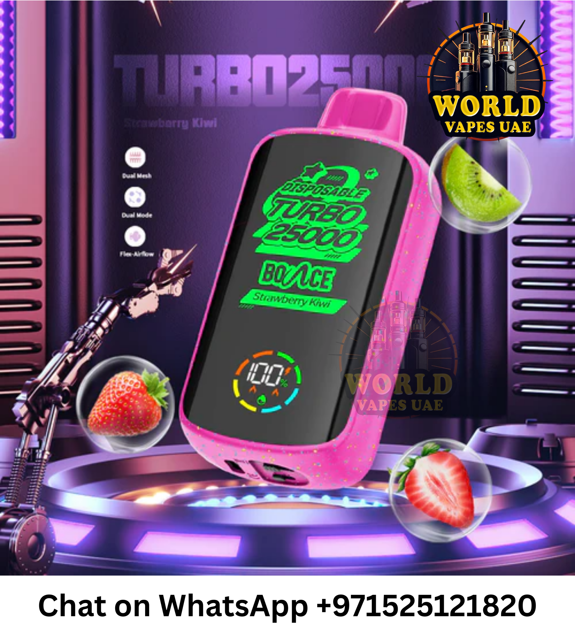 Bounce Turbo Disposable Vape 25K Puffs with 5% Nicotine Salt