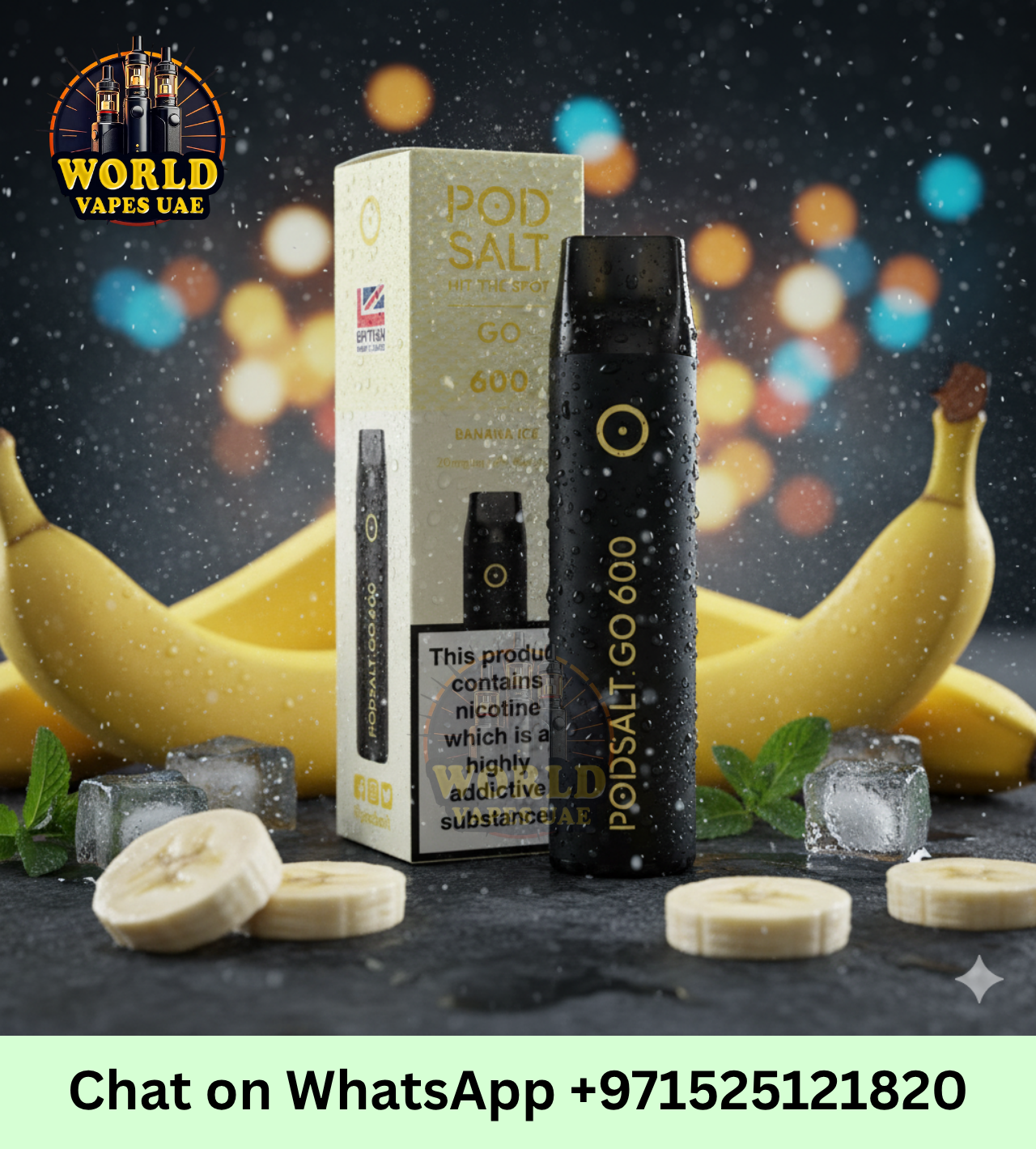 World Vapes UAE Pod Salt Go 600 Disposable