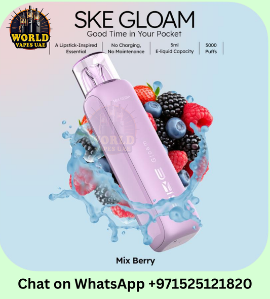 SKE Gloam 5000 Puffs Disposable Vape 20mg | Rechargeable MTL | UAE