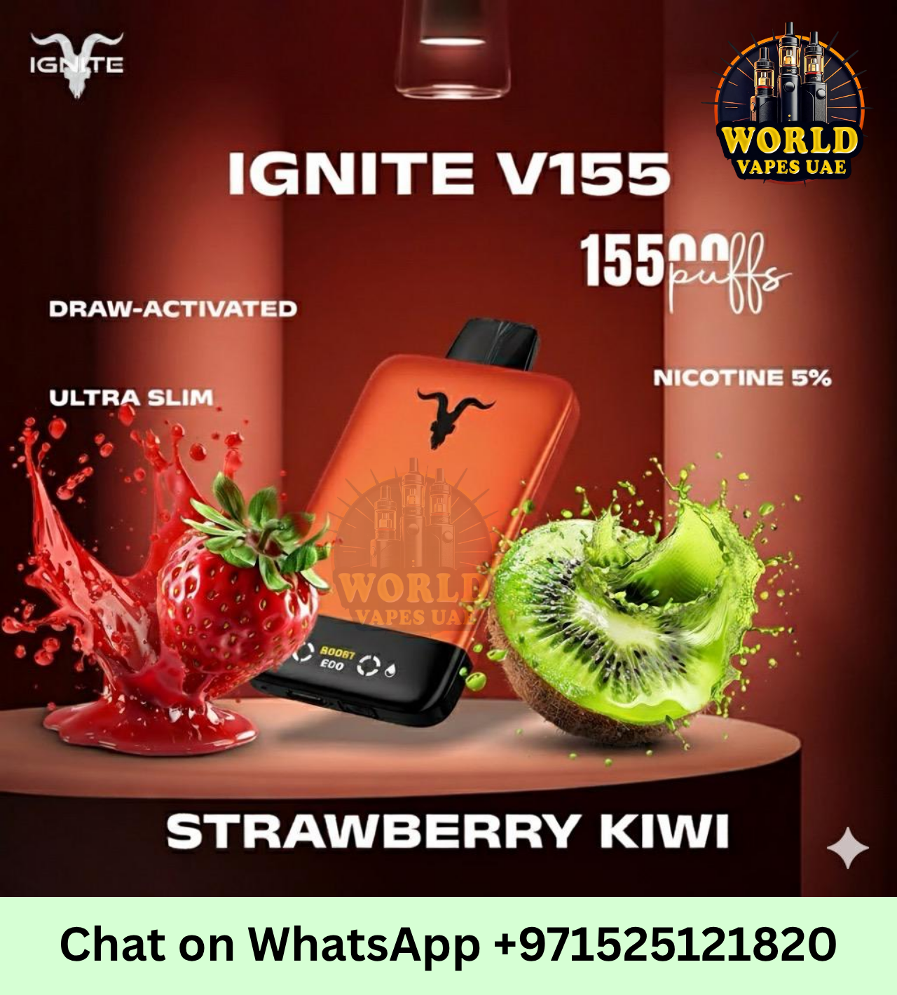 IGNITE V155 Rechargeable Disposable Vape 15,500 Puffs Dubai UAE – World Vapes