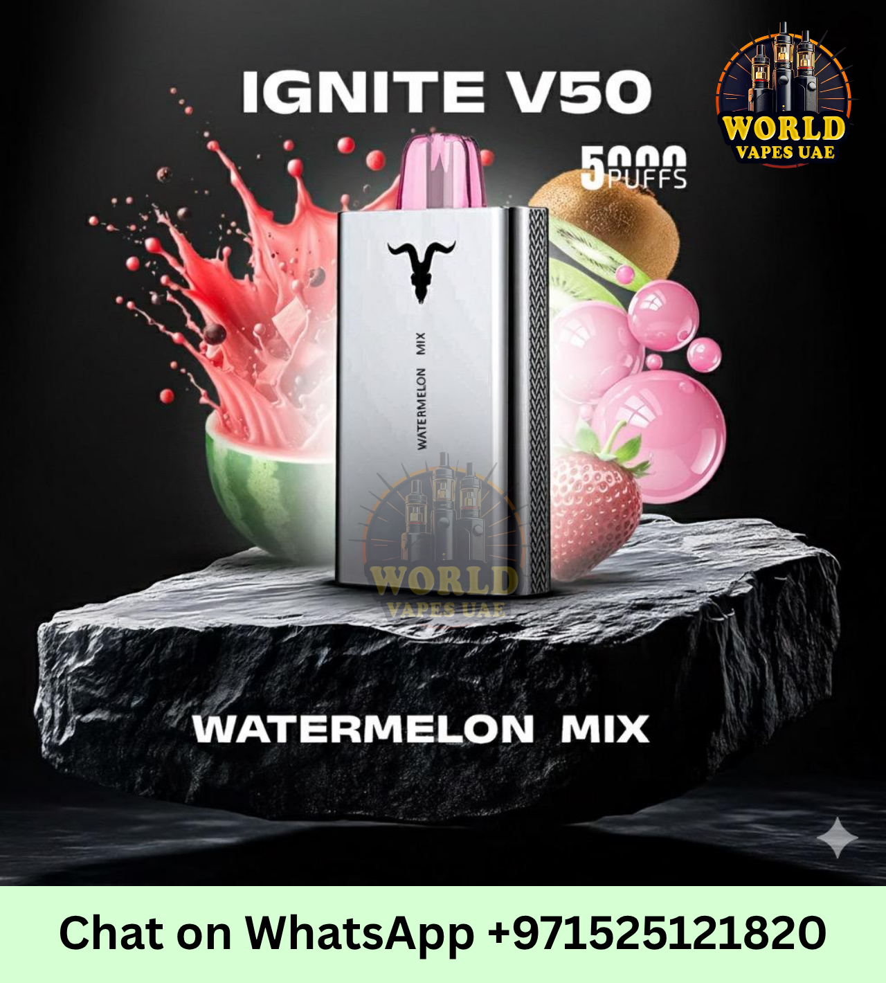 Buy IGNITE V50 5000 Puffs Disposable Vape in Dubai, UAE | 12ml, Rechargeable, Multiple Flavors