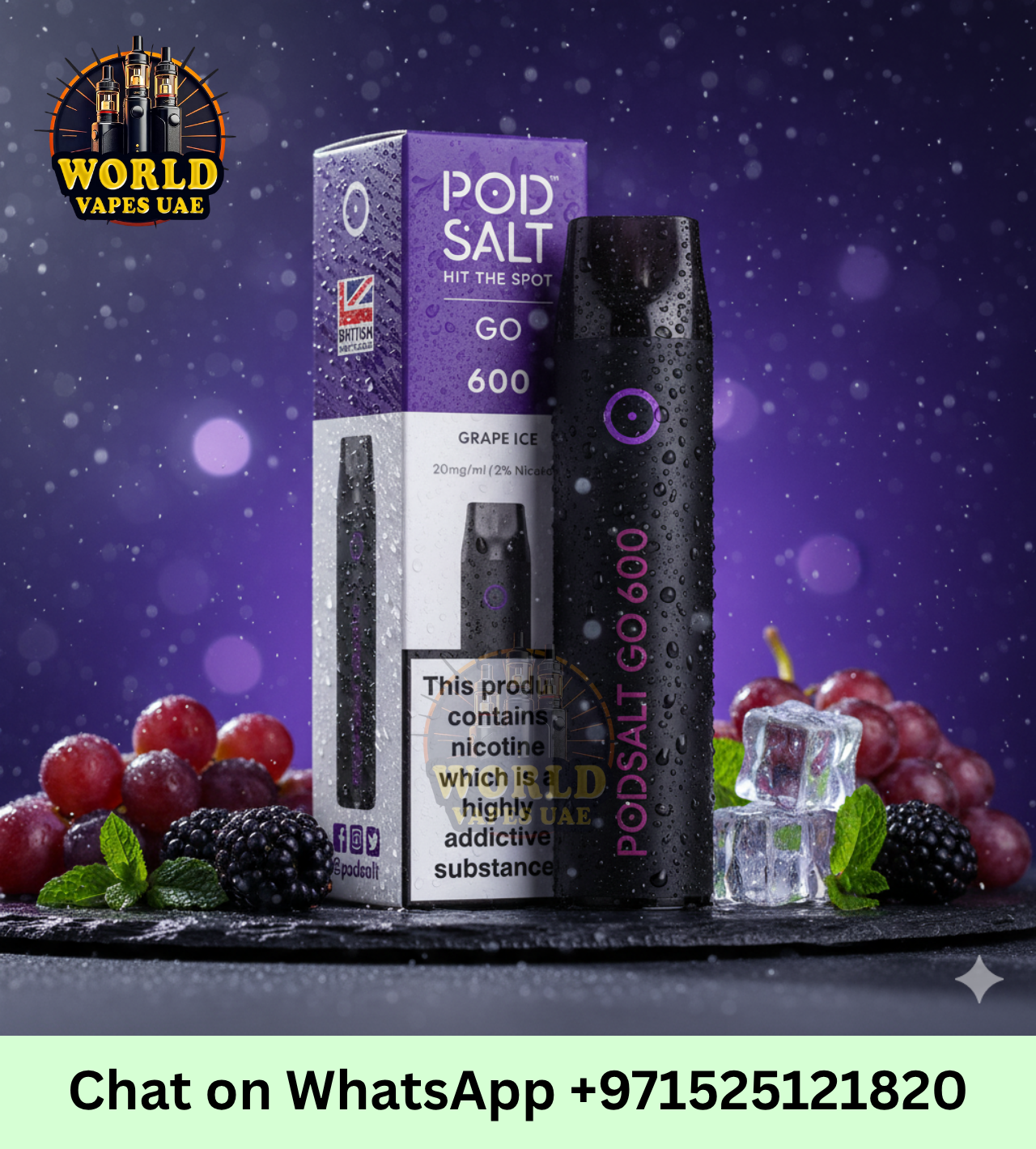 Buy Pod Salt Go 600 Disposable Vape in Dubai