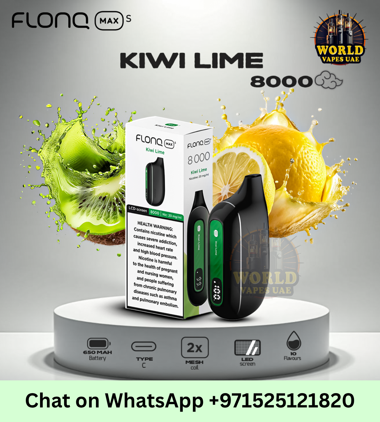 Flonq Max Kiwi Lime Vape UAE