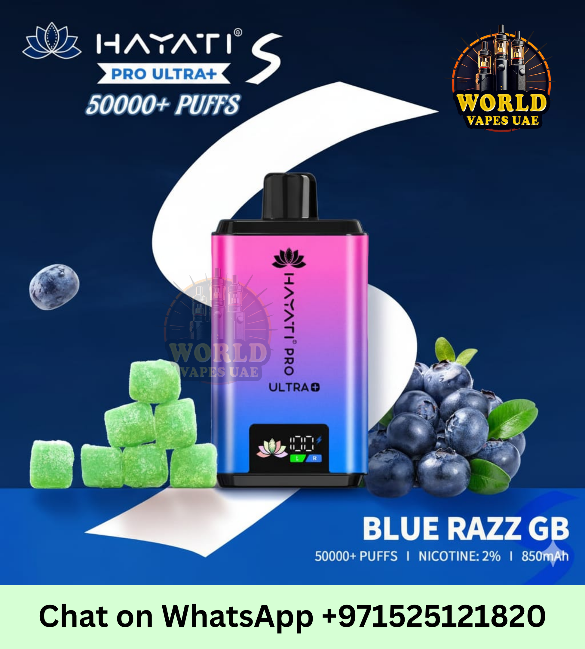 Hayati Pro Ultra Plus 50,000 Puffs Disposable Vape - 20mg Nic Salt