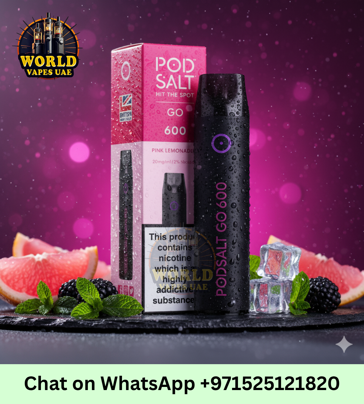 Pod Salt Go 600 Puffs Flavors UAE