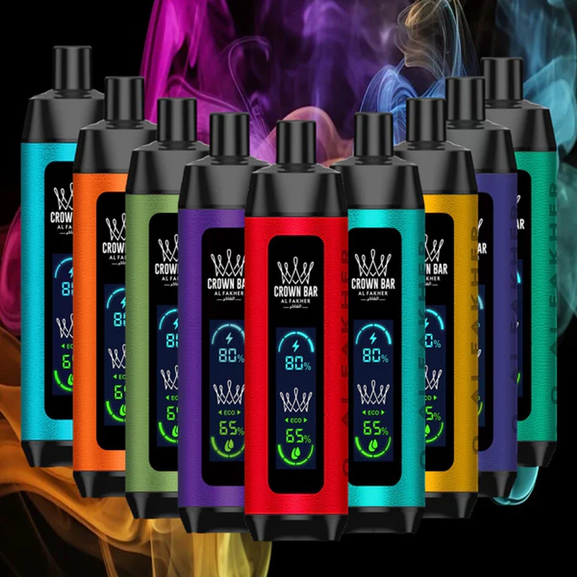 Al Fakher Crown Bar 8000 Puffs DTL Vape 5mg in UAE | Type-C Rechargeable
