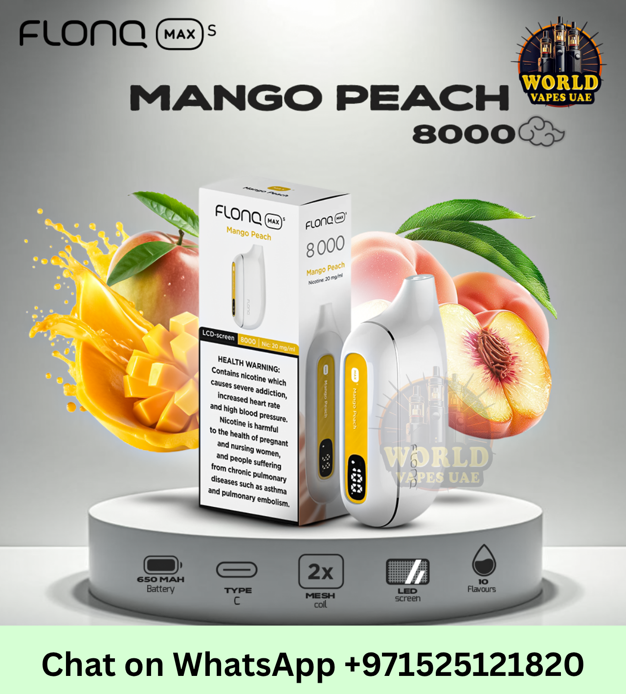 Flonq Max Mango Peach Vape UAE