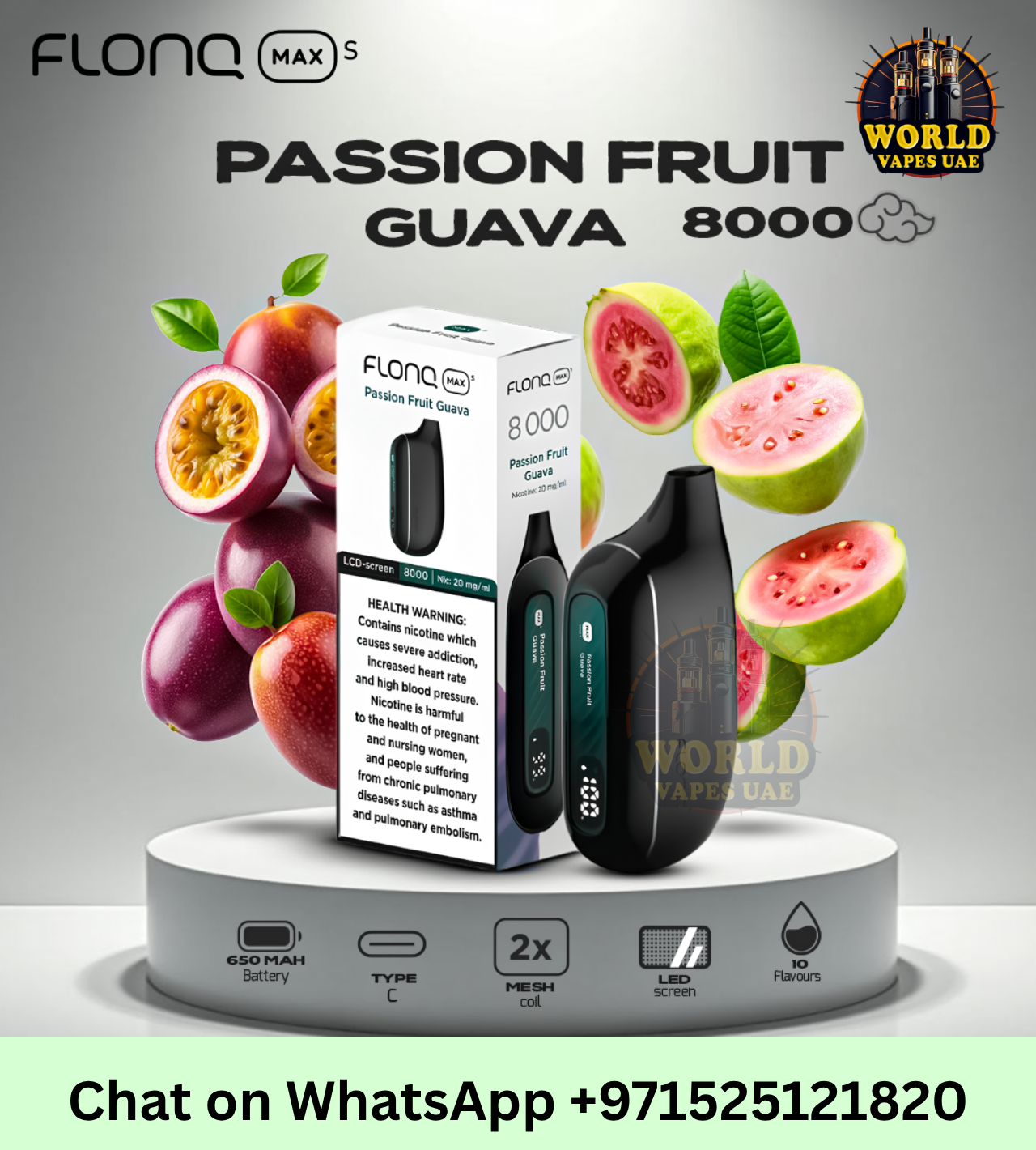 Flonq Max Passion Fruit Guava Vape UAE