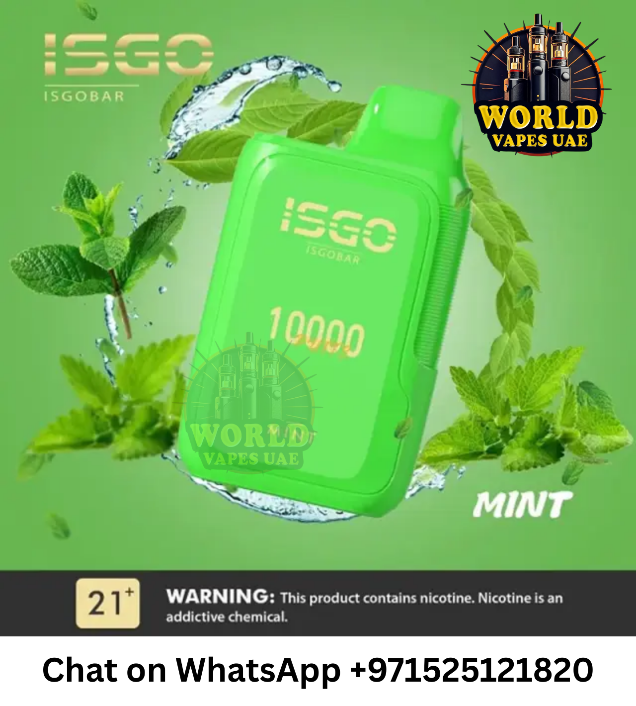 ISGO Bar 2% Nicotine Disposable Vape in Dubai UAE
