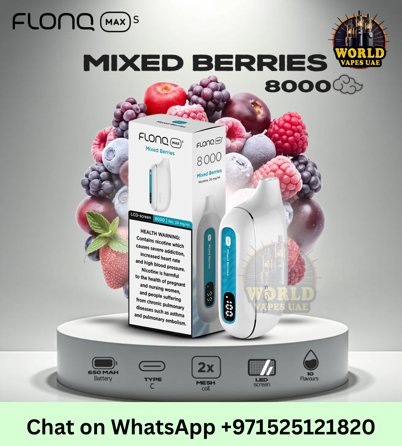 Flonq Max Mixed Berries Vape Dubai