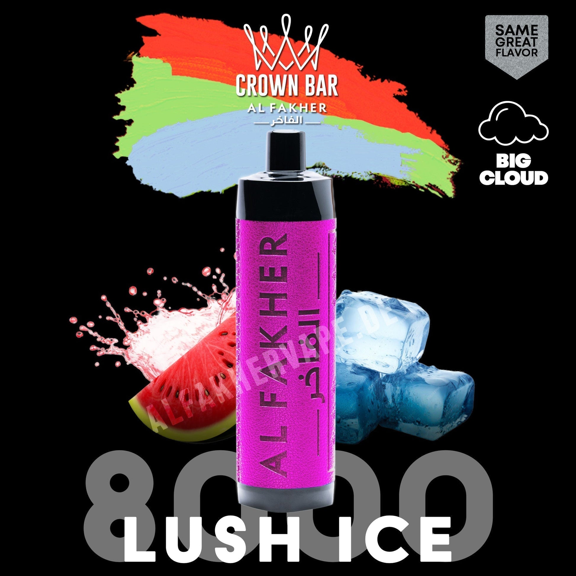 Al Fakher Crown Bar 8000 Puffs DTL Vape 5mg in UAE | Type-C Rechargeable