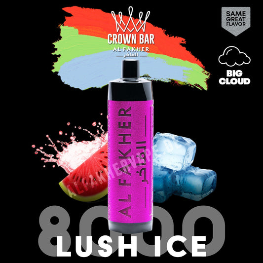 Al Fakher Crown Bar 8000 Puffs DTL Vape 5mg in UAE | Type-C Rechargeable
