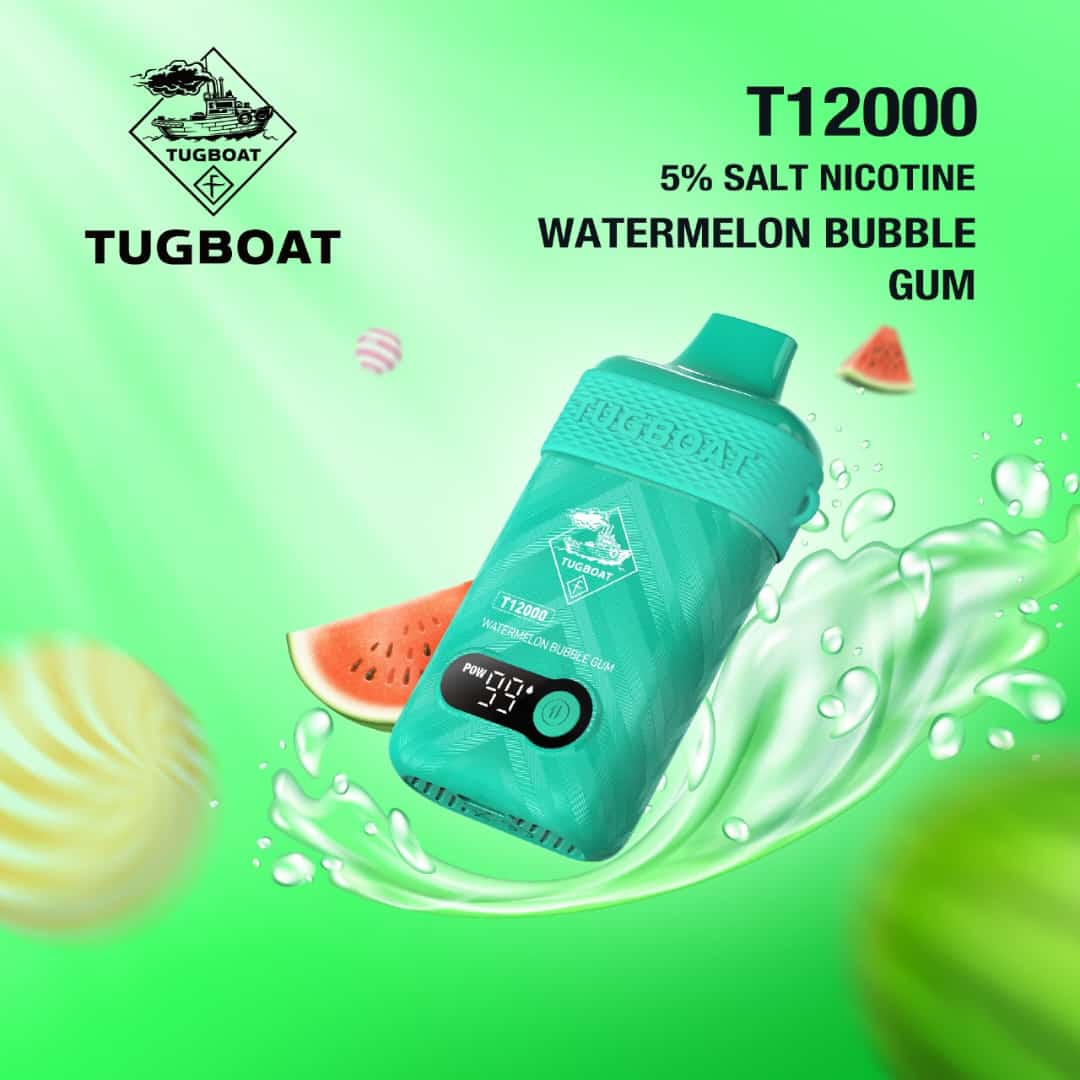 Tugboat T12000 Disposable Vape 12,000 Puffs | 16 Flavors in UAE
