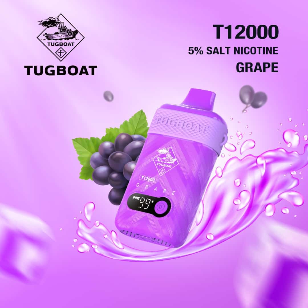 Tugboat T12000 Disposable Vape 12,000 Puffs | 16 Flavors in UAE