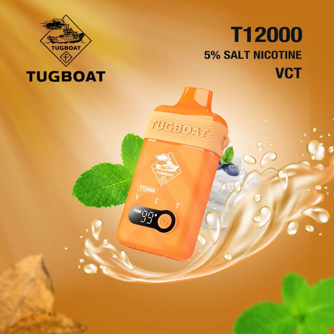 Tugboat T12000 Disposable Vape 12,000 Puffs | 16 Flavors in UAE