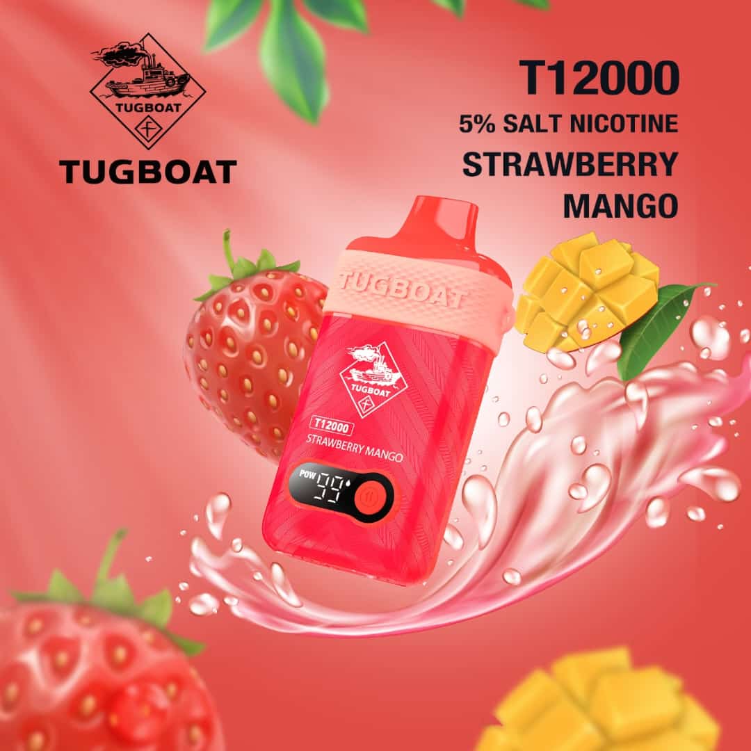 Tugboat T12000 Disposable Vape 12,000 Puffs | 16 Flavors in UAE