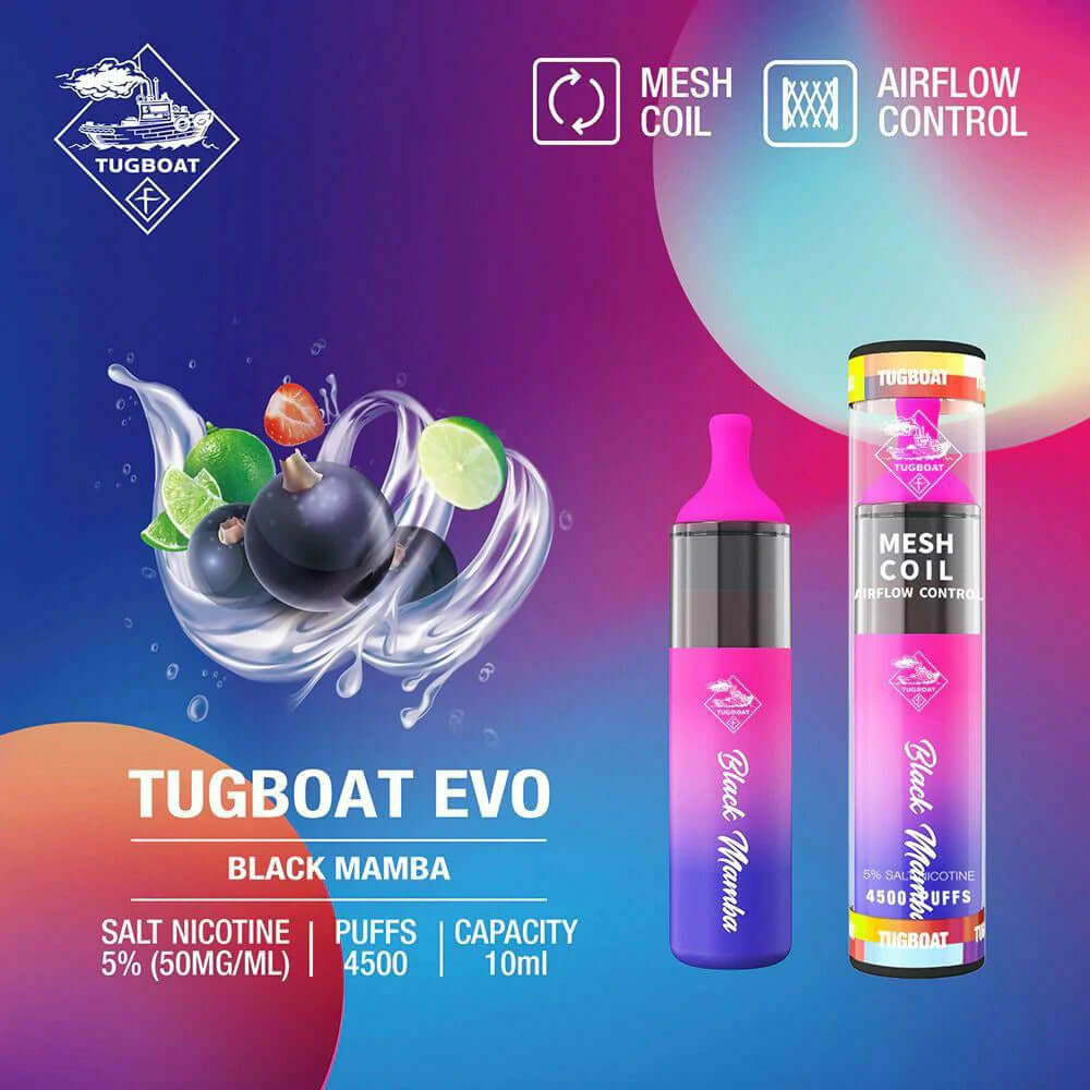 Buy Tugboat EVO 4500 Puffs Disposable Vape in Dubai, UAE | 5% Nicotine