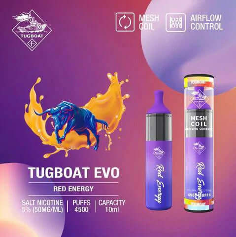 Buy Tugboat EVO 4500 Puffs Disposable Vape in Dubai, UAE | 5% Nicotine