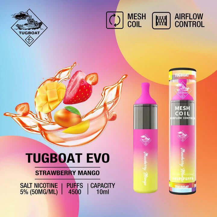 Buy Tugboat EVO 4500 Puffs Disposable Vape in Dubai, UAE | 5% Nicotine