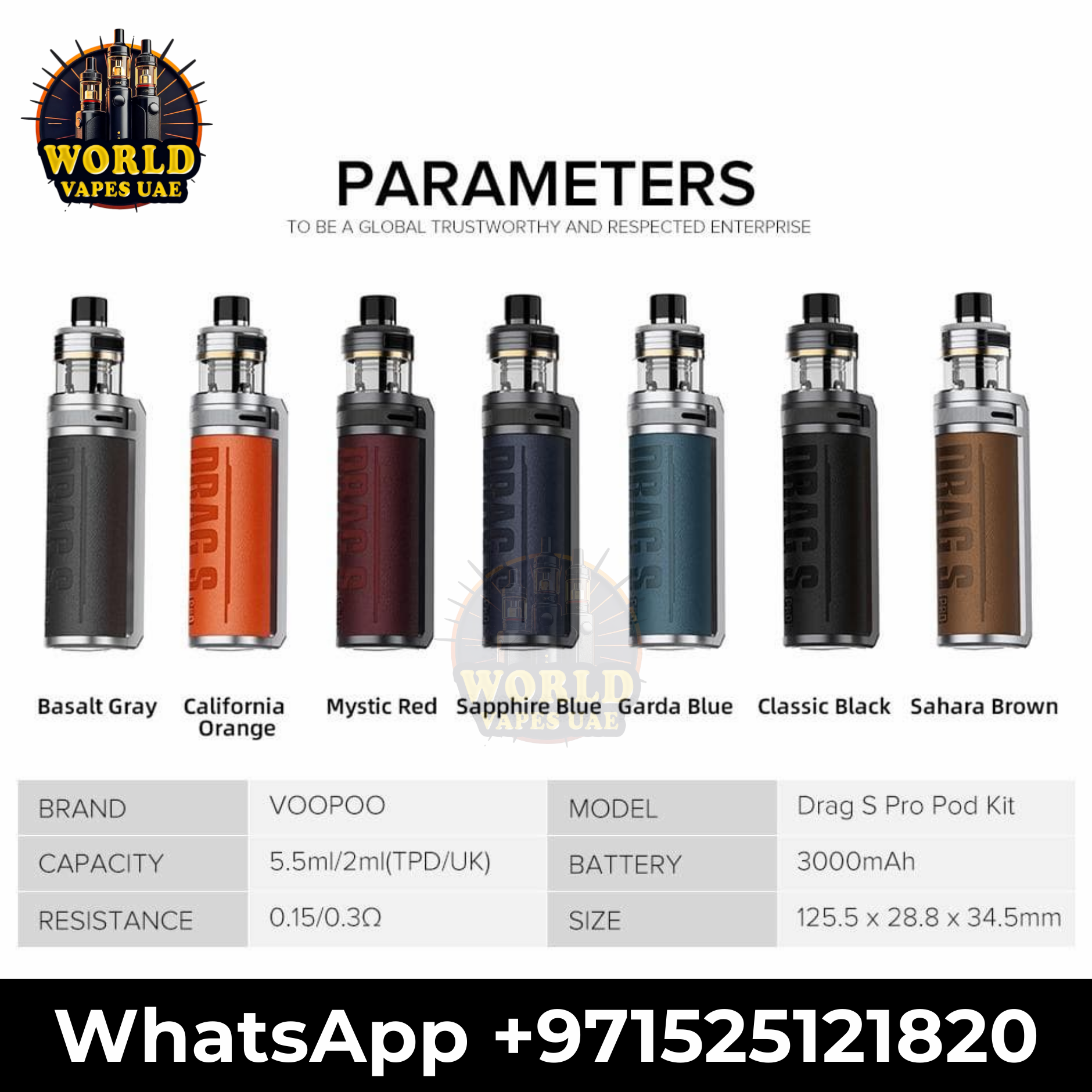 Voopoo Drag S Pro Pod Mod Kit 80W – Buy Online in Dubai UAE