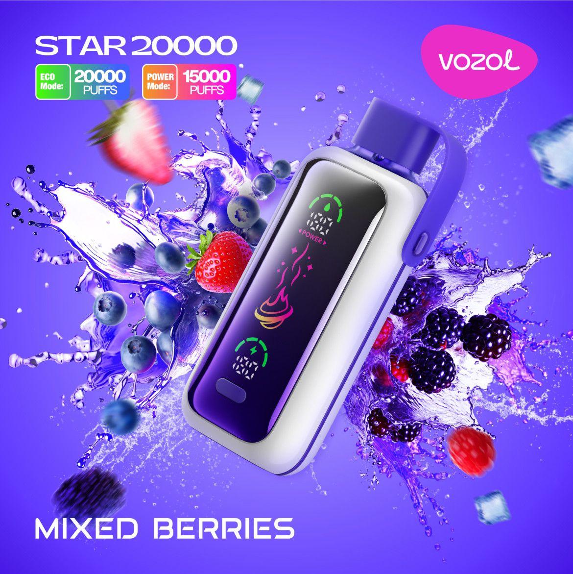 Buy Vozol Star 20000 Puffs Dual Power Disposable Vape in Dubai, UAE