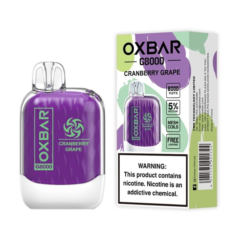 OXBAR G8000 Disposable Vape 8000 Puffs | Rechargeable Vape in UAE
