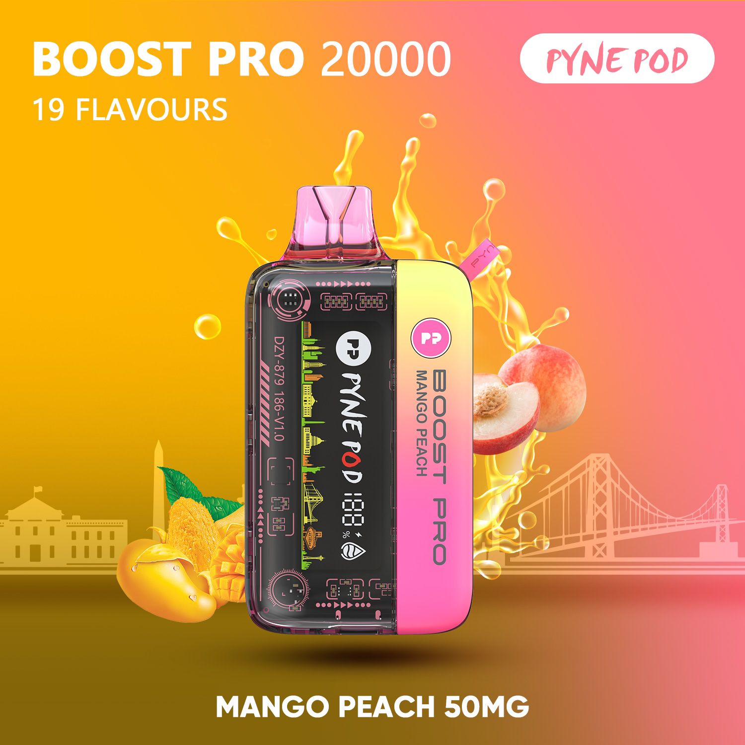 PYNE POD Boost Pro 20000 Puffs Disposable Vape in UAE | Dual Mode, 5% Nicotine