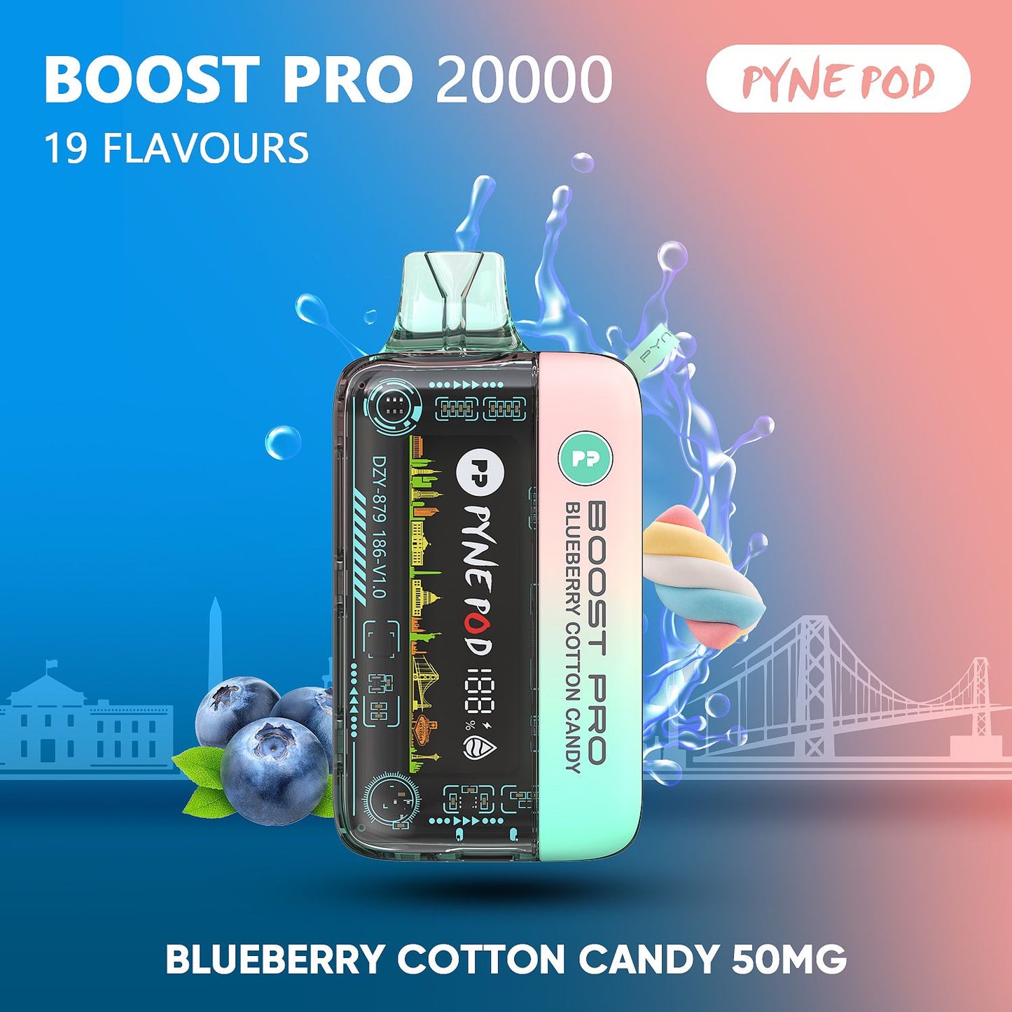 PYNE POD Boost Pro 20000 Puffs Disposable Vape in UAE | Dual Mode, 5% Nicotine