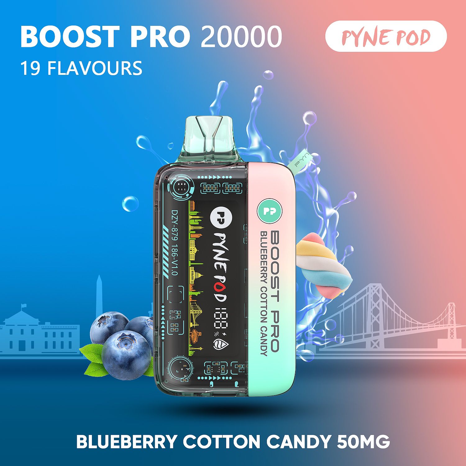 PYNE POD Boost Pro 20000 Puffs Disposable Vape in UAE | Dual Mode, 5% Nicotine