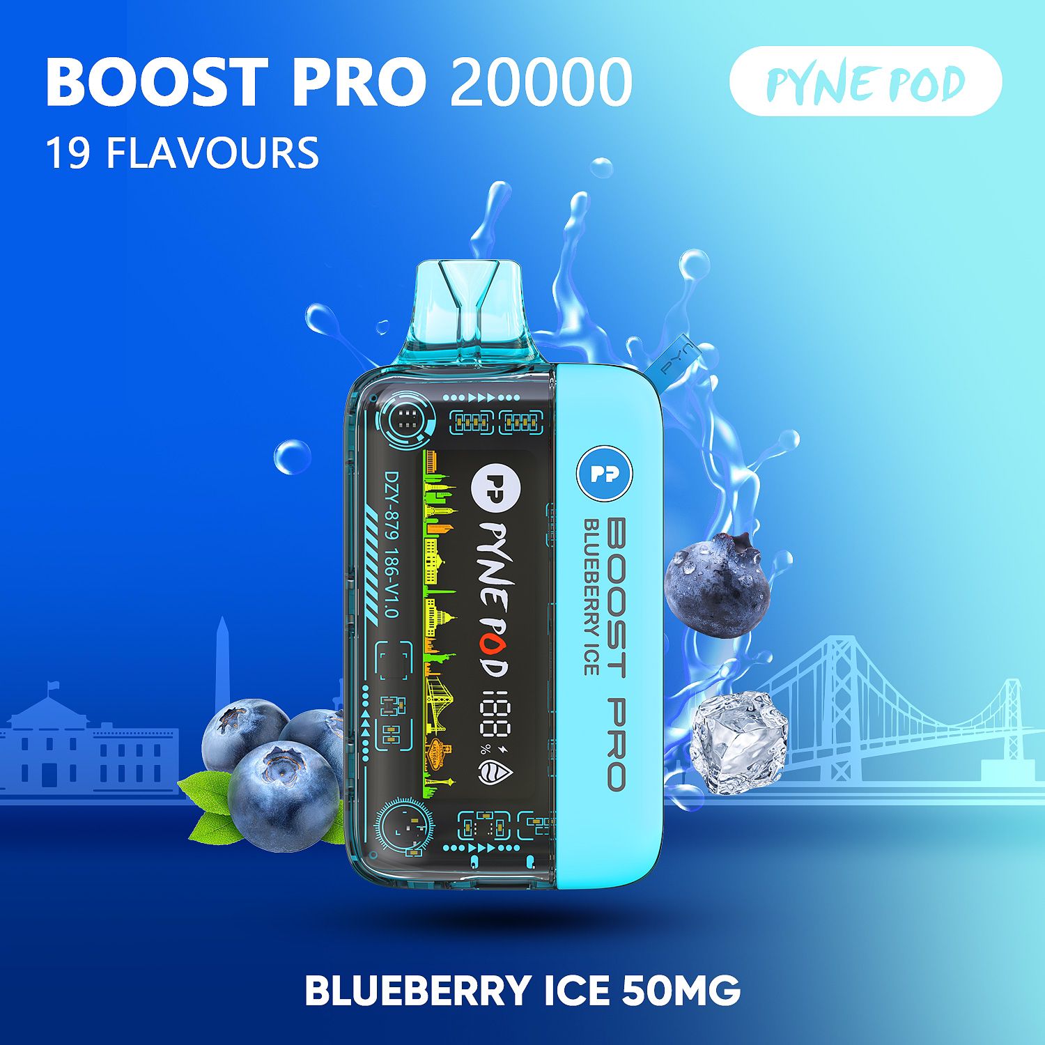 PYNE POD Boost Pro 20000 Puffs Disposable Vape in UAE | Dual Mode, 5% Nicotine