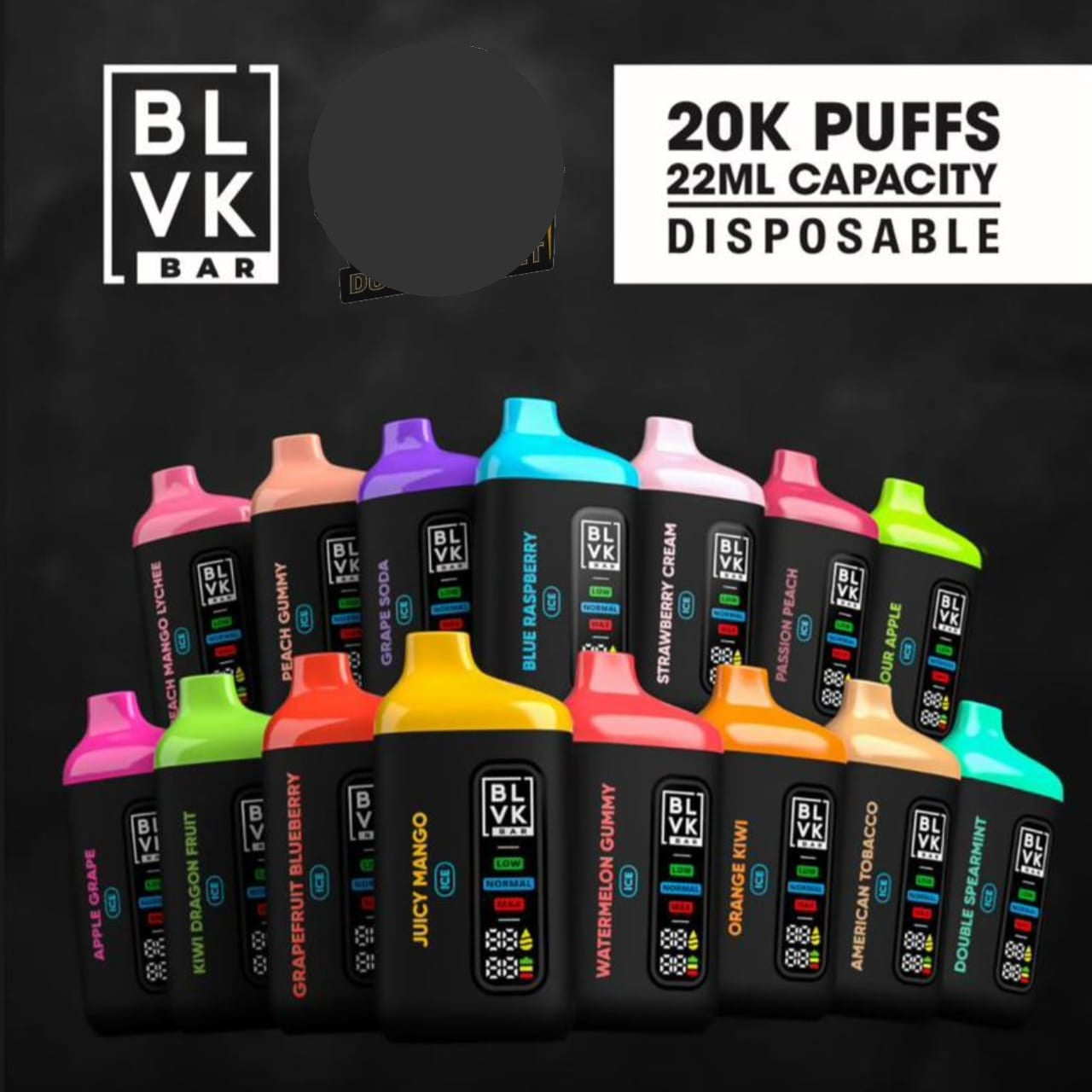 Blvk Bar 20000 Puffs Disposable Vape | Rechargeable Vape UAE