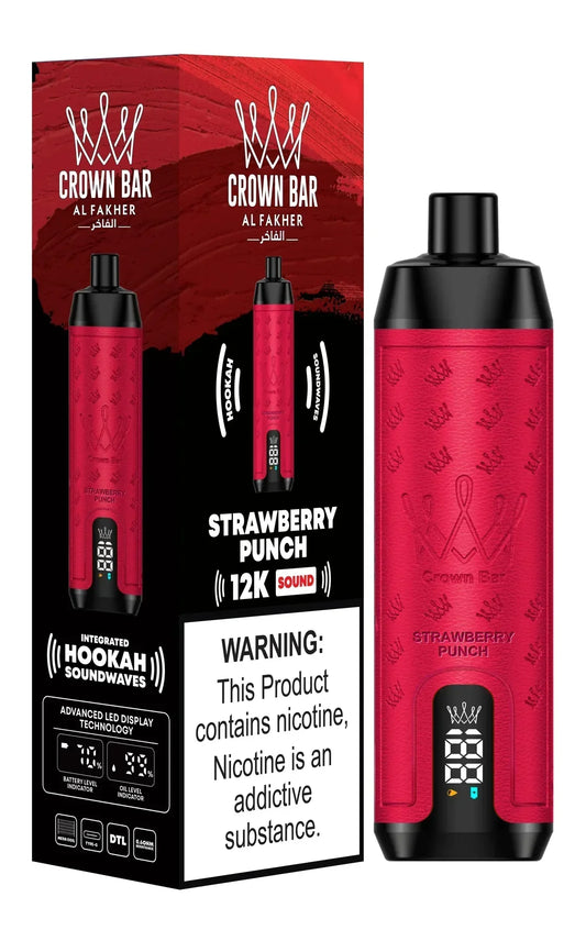 Al Fakher Crown Bar 12000 Puffs DTL Vape in UAE | Mesh Coil Device