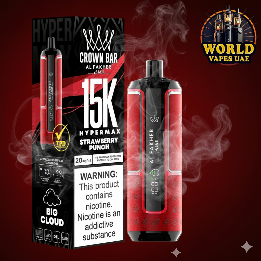 Al Fakher Crown Bar Hypermax 15000 Puffs Vape in UAE | Shisha Style