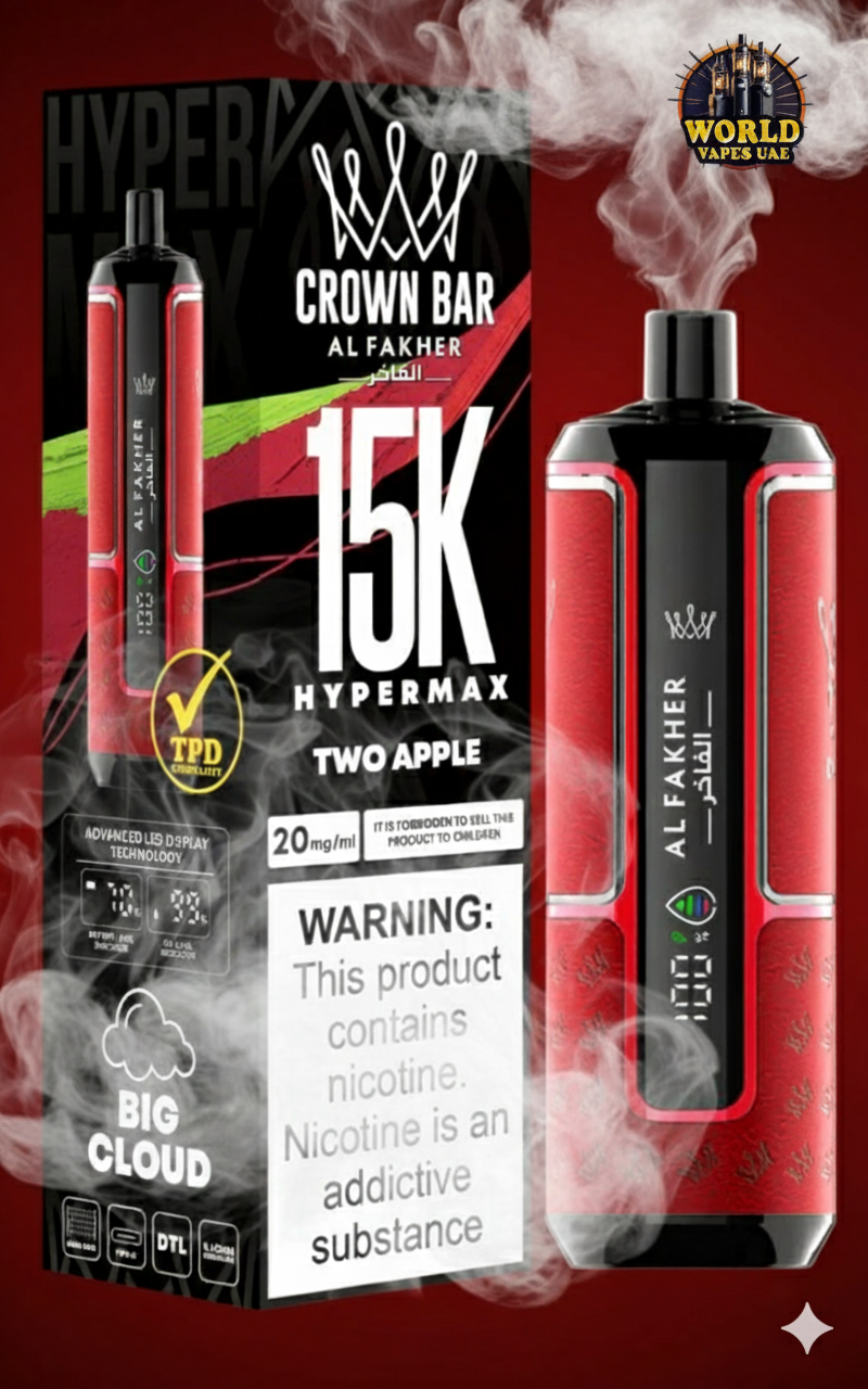 Al Fakher Crown Bar Hypermax 15000 Puffs Vape in UAE | Shisha Style