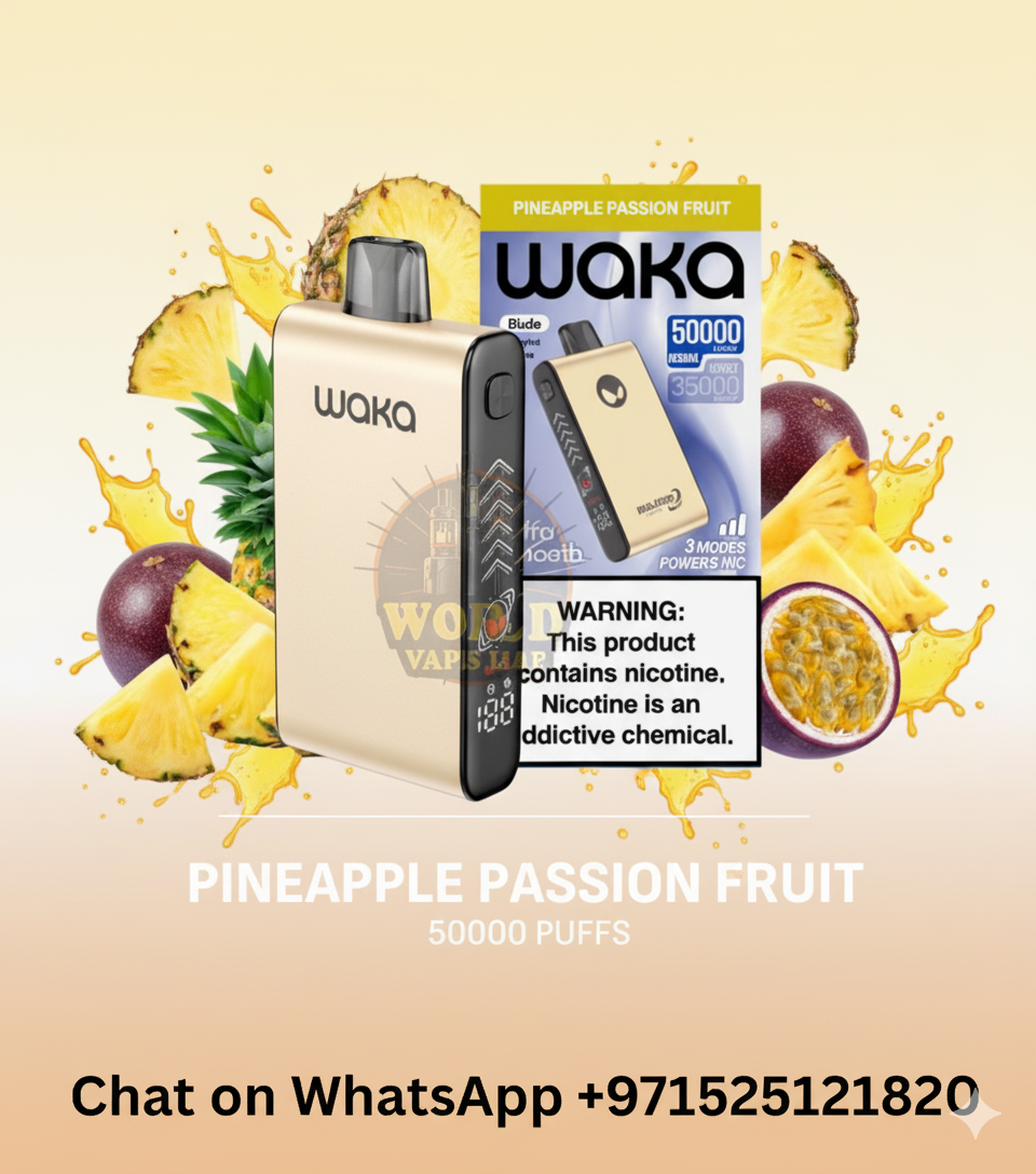 Waka Blade 50000 Puffs Disposable Vape in Dubai – LED Screen & Dual Mesh Coil