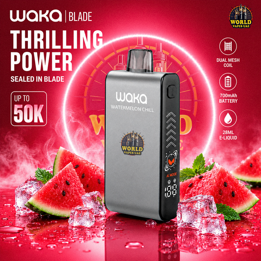 WAKA BLADE Disposable Vape – Up to 50K Puffs | Multiple Flavors