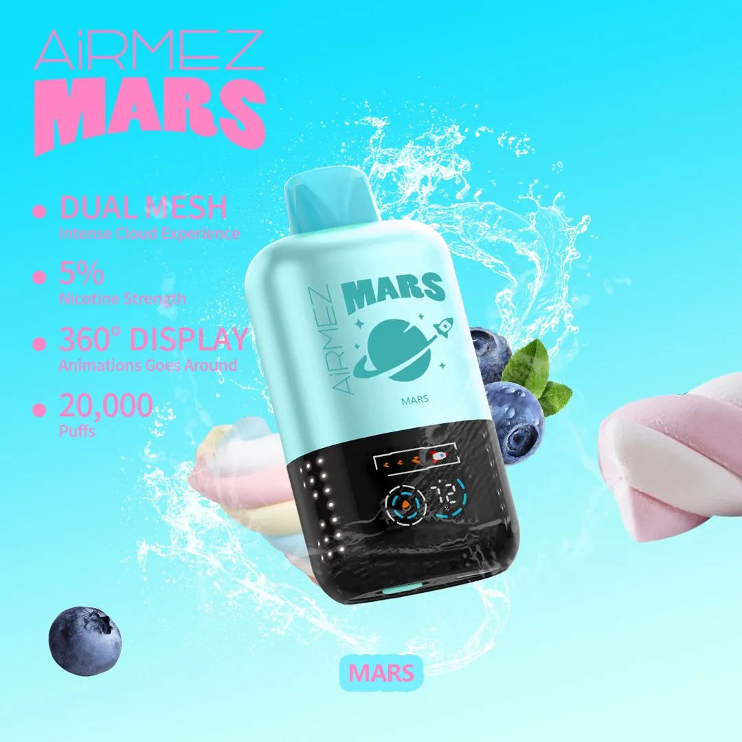 Airmez Mars 20000 Puffs Disposable Vape 5% Nicotine | Buy in Dubai, UAE