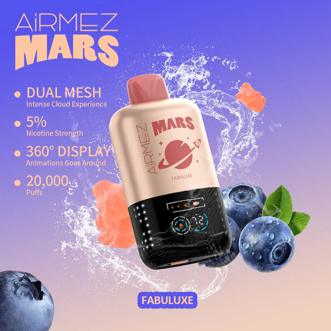 Airmez Mars 20000 Puffs Disposable Vape 5% Nicotine | Buy in Dubai, UAE