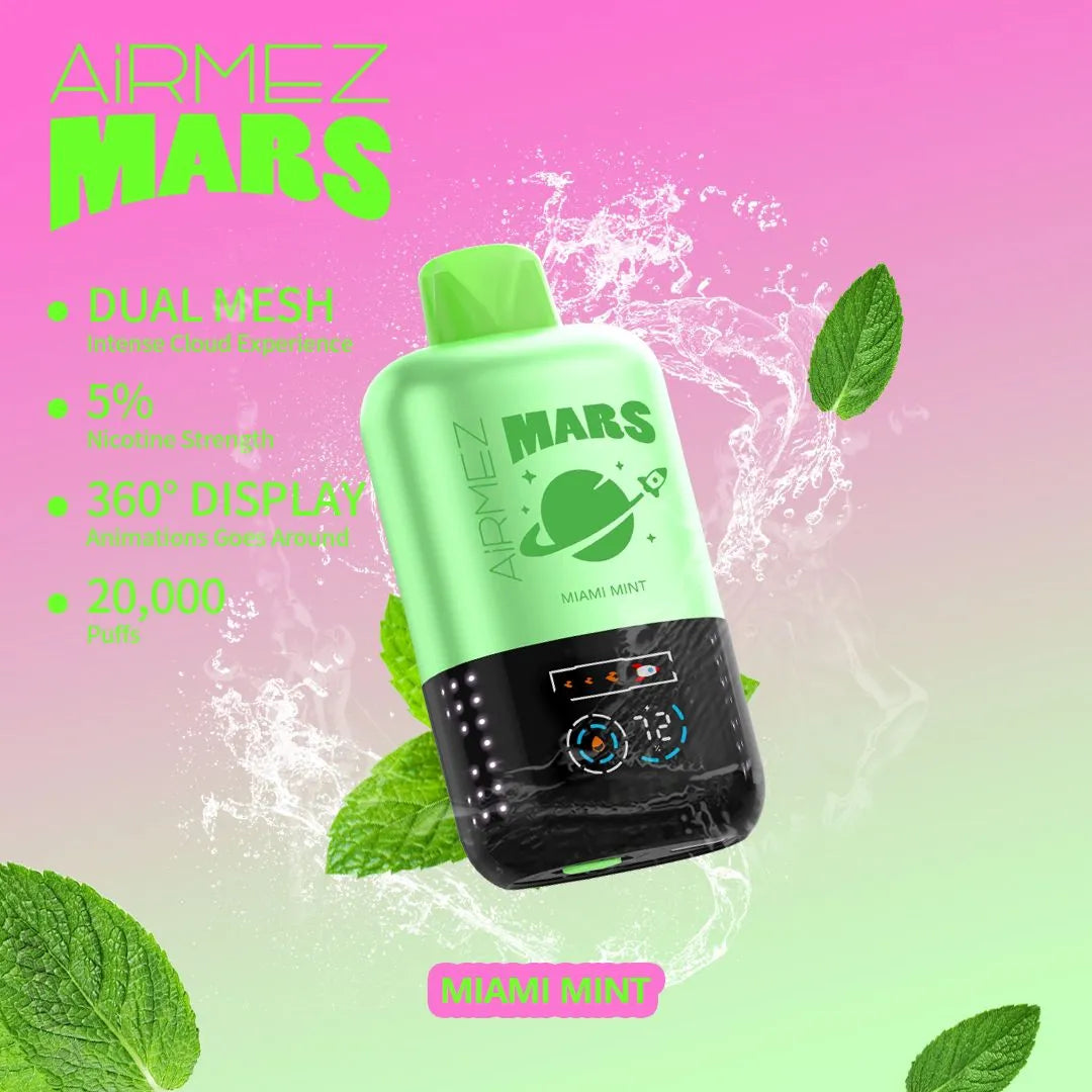 Airmez Mars 20000 Puffs Disposable Vape 5% Nicotine | Buy in Dubai, UAE